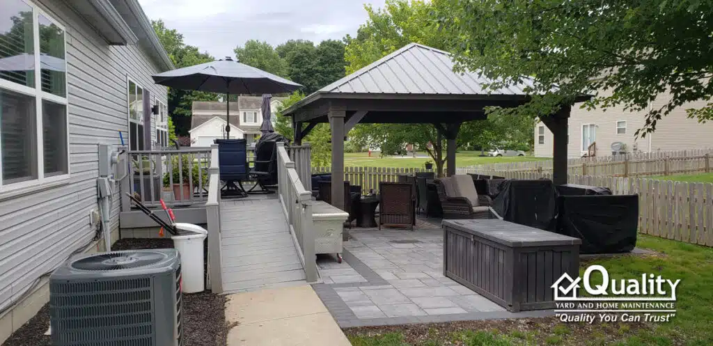 Hardscaping services from Central Ohio's top contractor Quality Yard & Home Maintenance