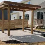 Patio with Pergola and Fence