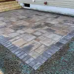 Paver Patio with Deck and Steps