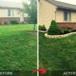 Retaining walls Before and After